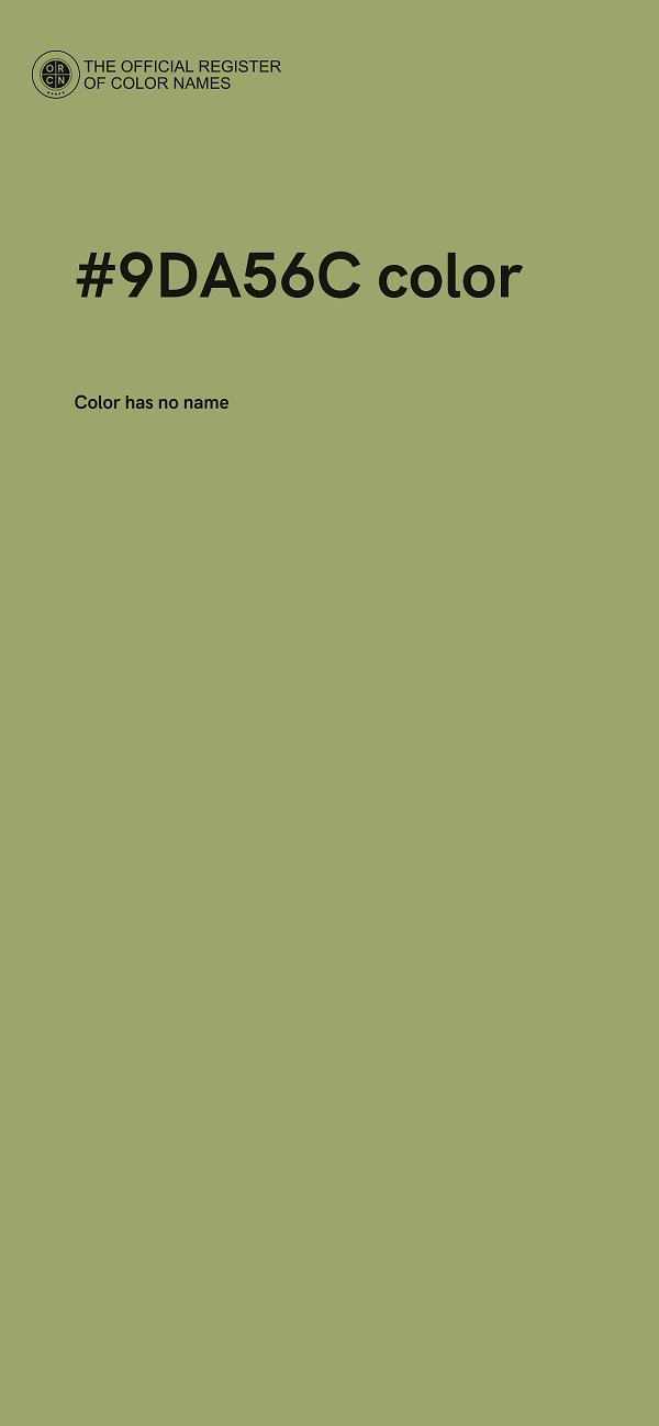 #9DA56C color image