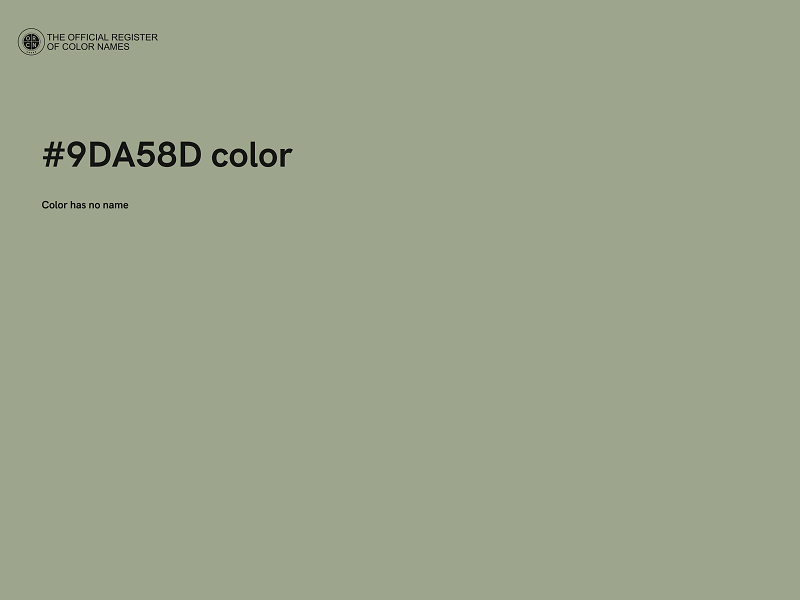 #9DA58D color image