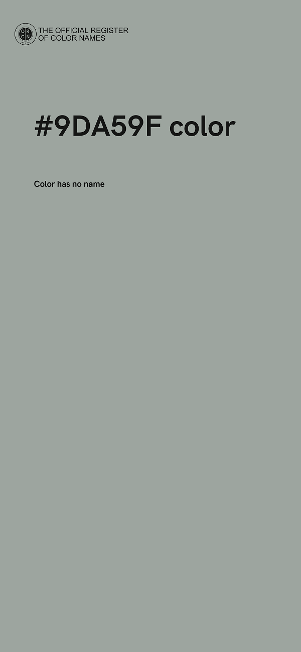 #9DA59F color image