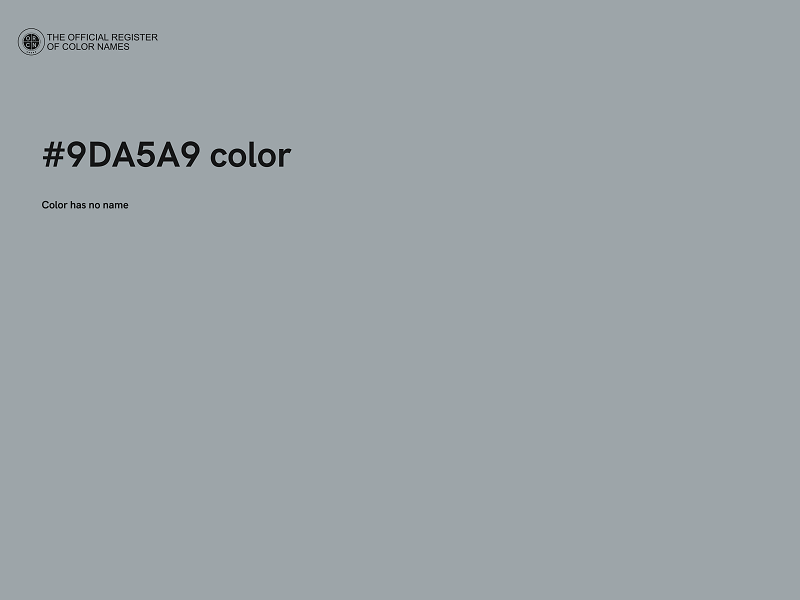 #9DA5A9 color image