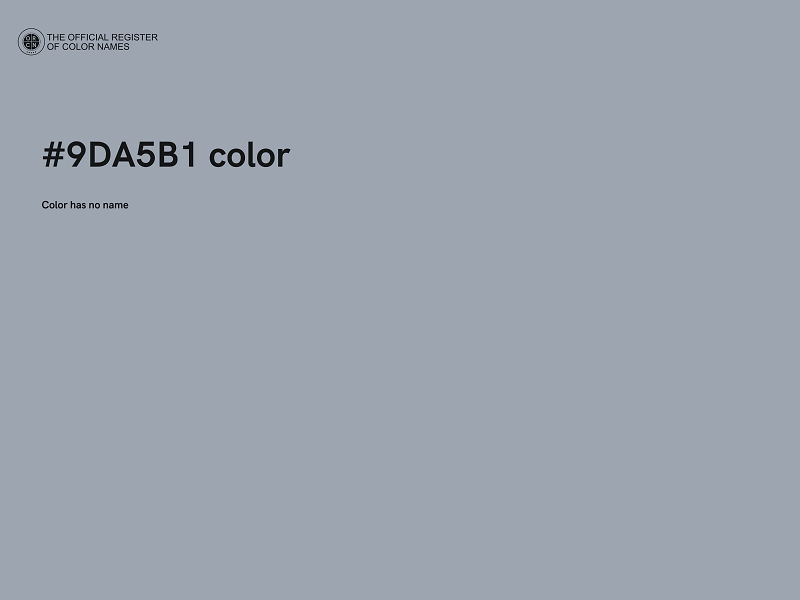 #9DA5B1 color image