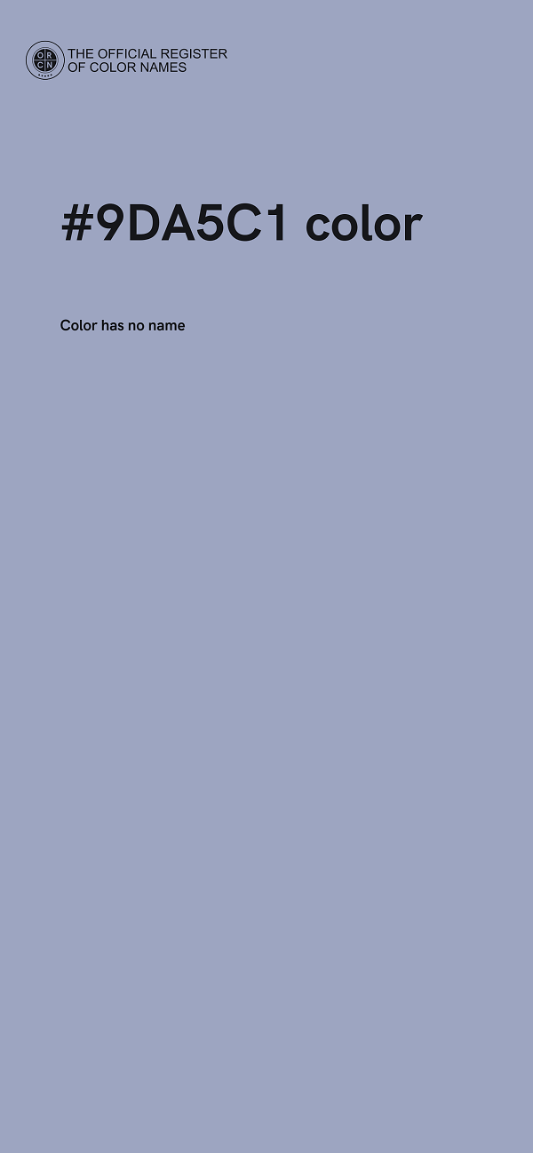 #9DA5C1 color image