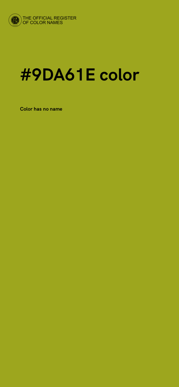 #9DA61E color image