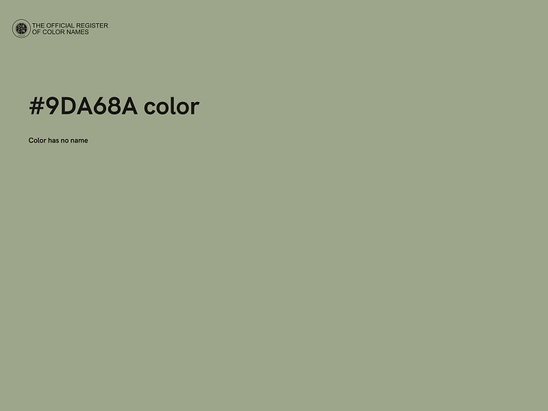 #9DA68A color image