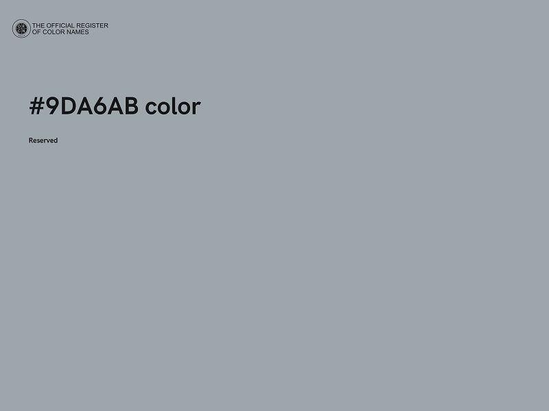 #9DA6AB color image