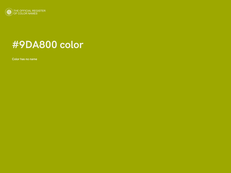 #9DA800 color image