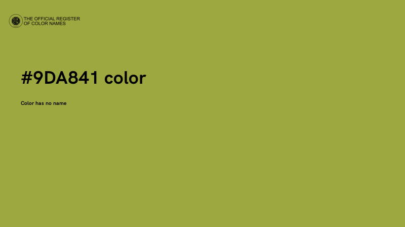 #9DA841 color image