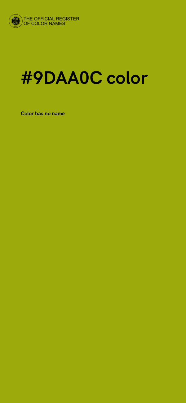 #9DAA0C color image
