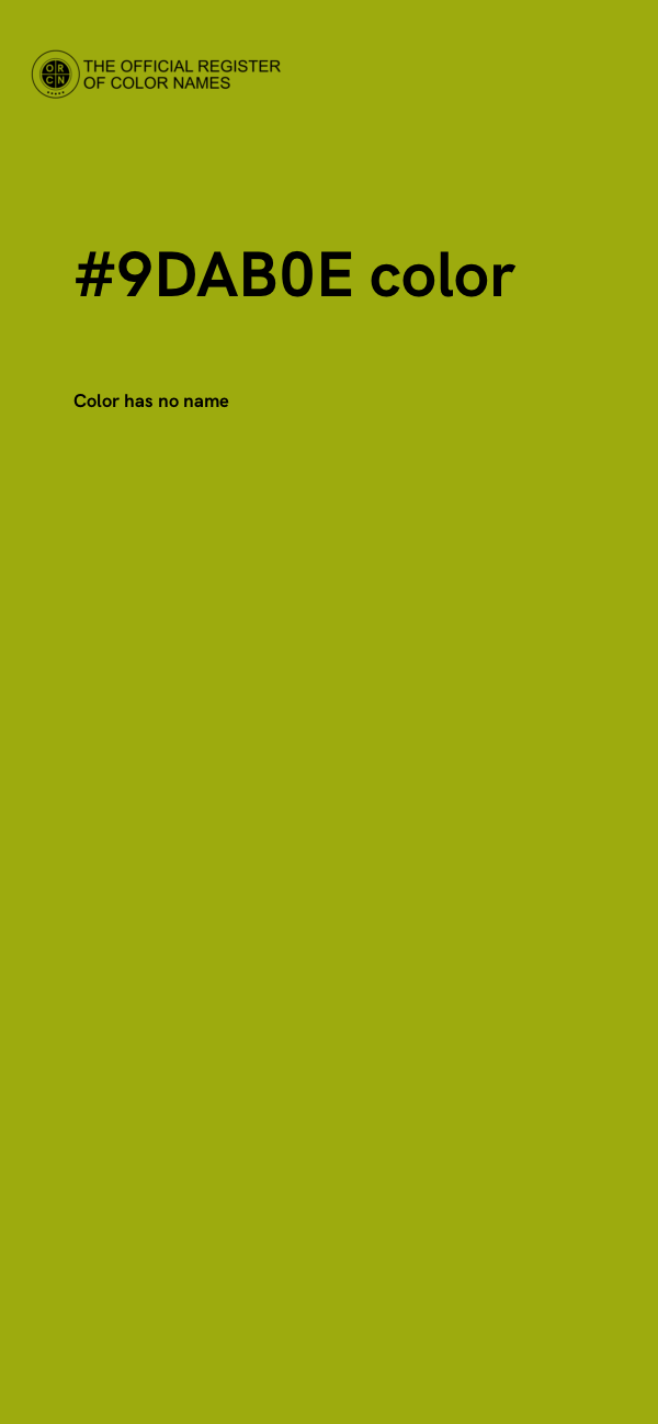 #9DAB0E color image