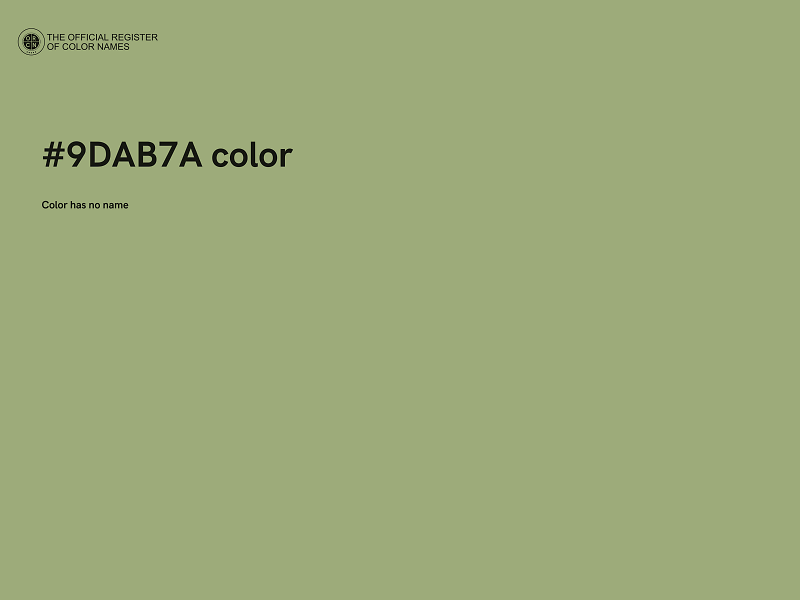 #9DAB7A color image