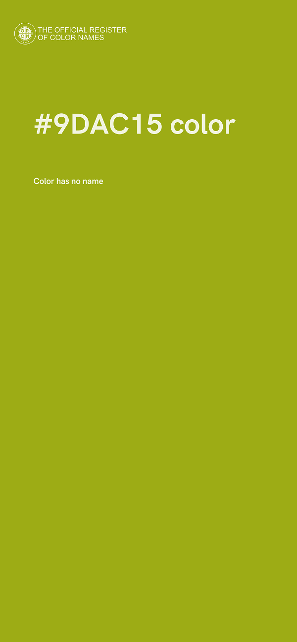 #9DAC15 color image