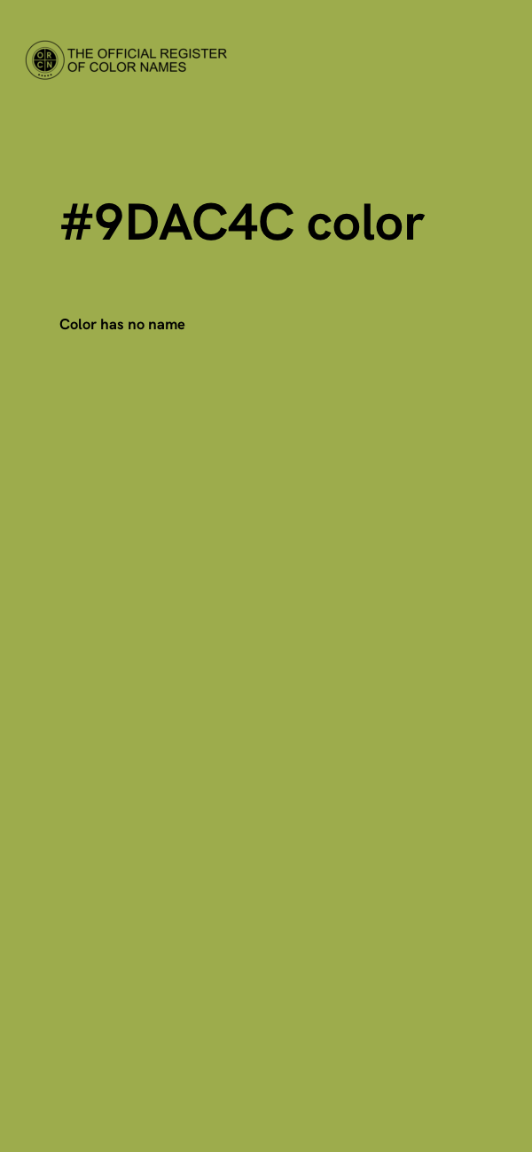 #9DAC4C color image