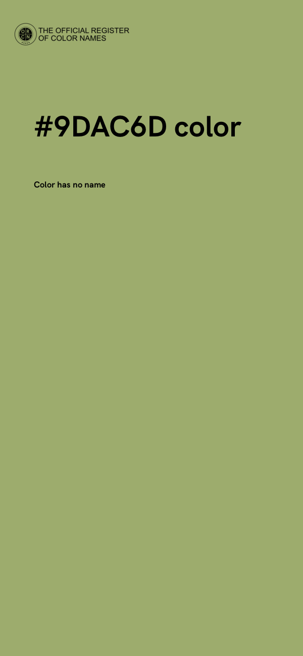 #9DAC6D color image