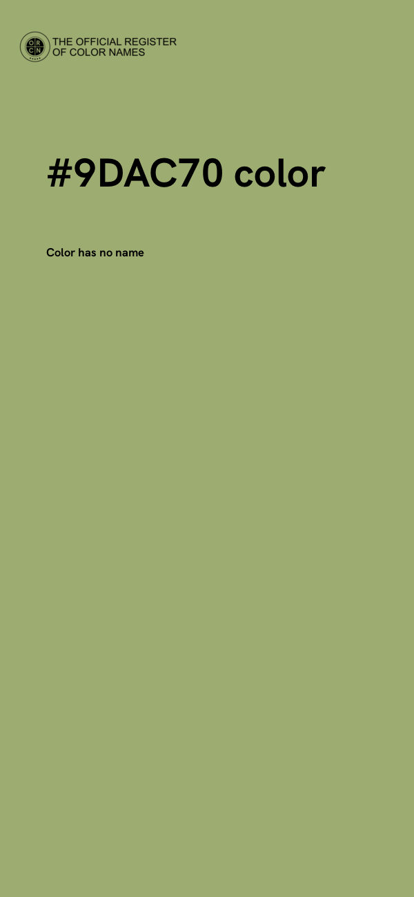 #9DAC70 color image