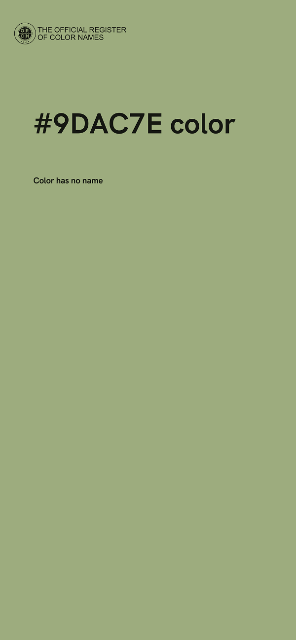 #9DAC7E color image