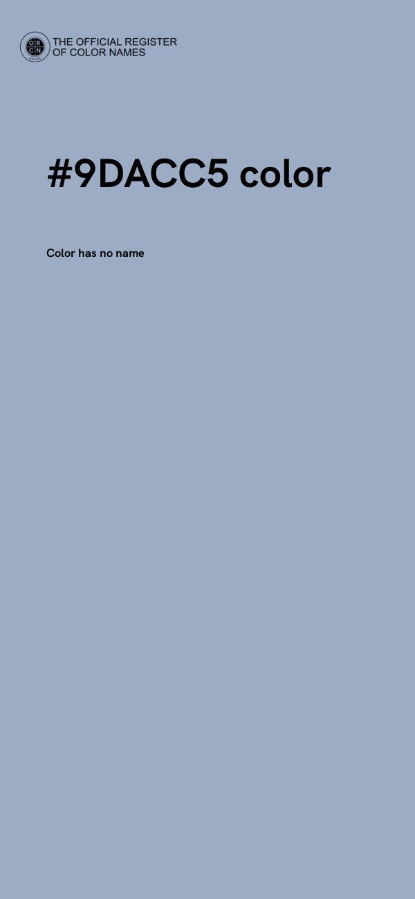#9DACC5 color image