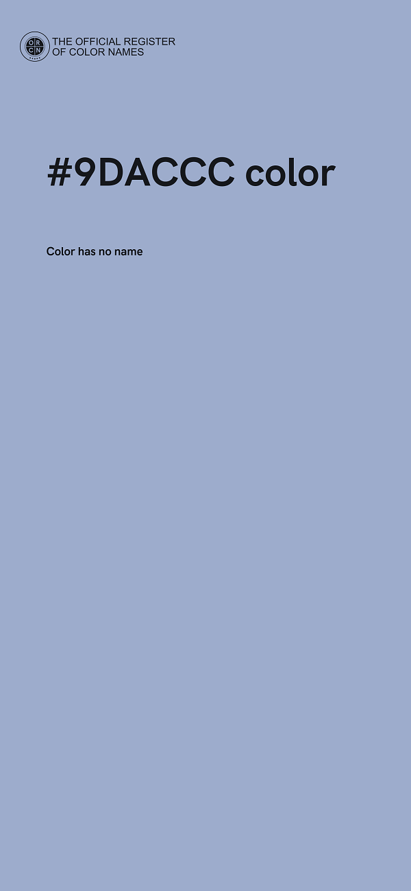 #9DACCC color image
