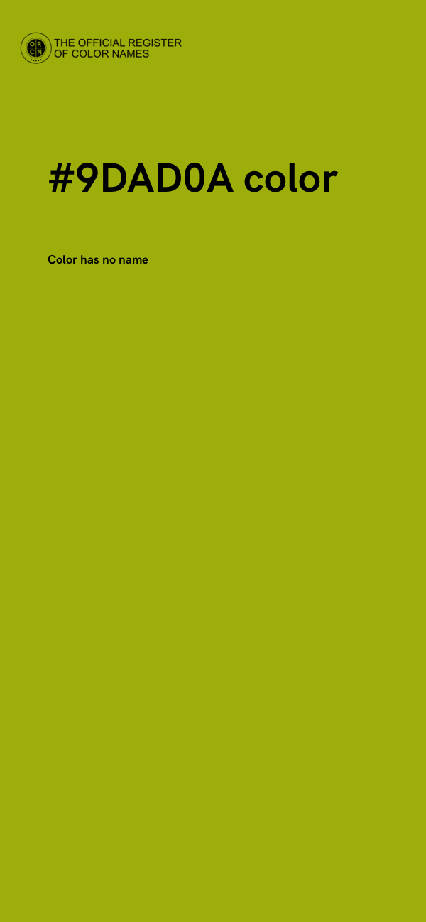 #9DAD0A color image