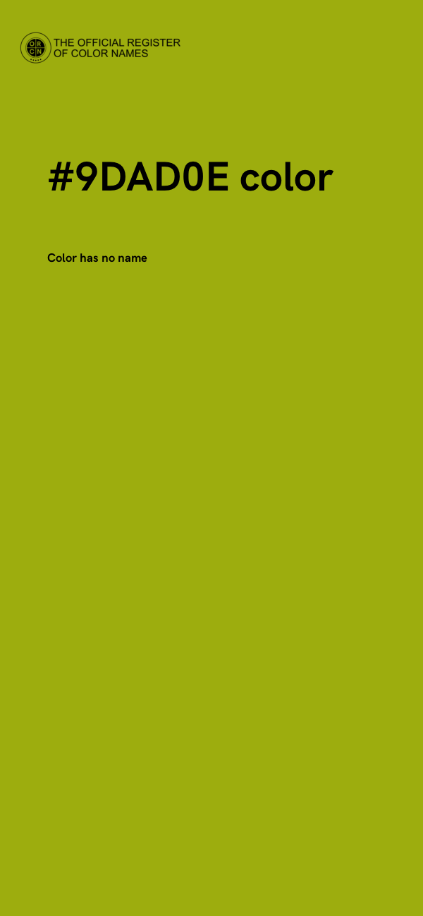 #9DAD0E color image
