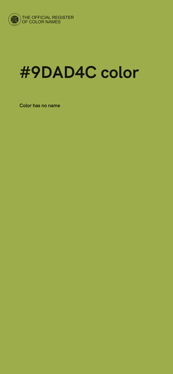 #9DAD4C color image