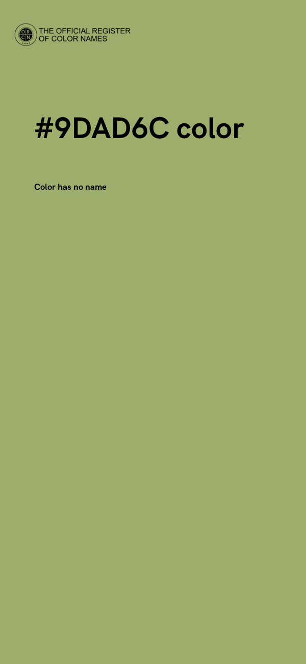 #9DAD6C color image