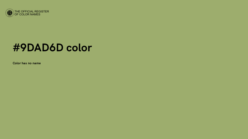 #9DAD6D color image