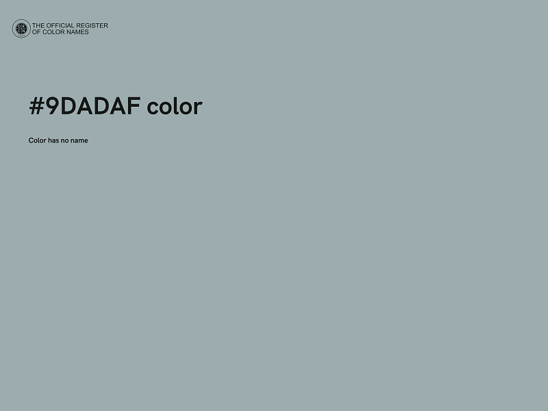 #9DADAF color image