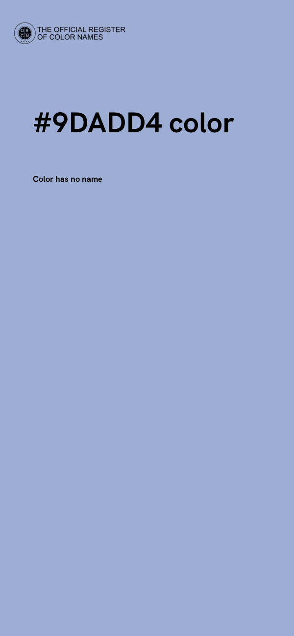 #9DADD4 color image