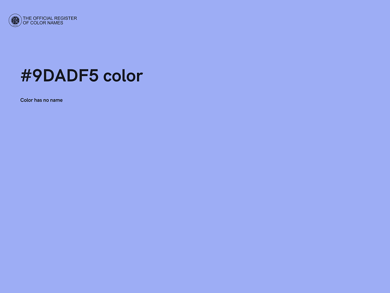 #9DADF5 color image