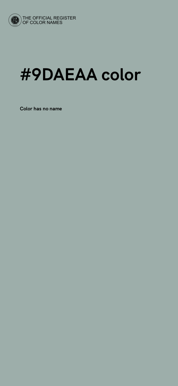 #9DAEAA color image