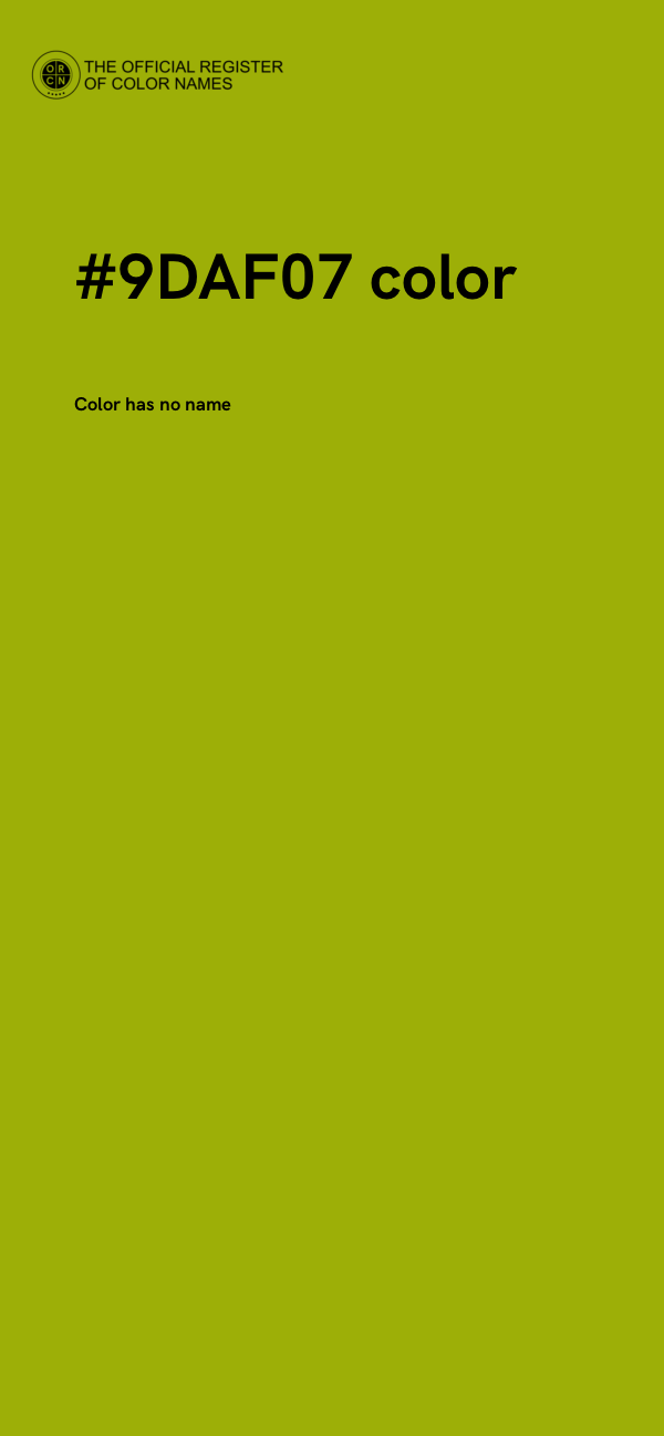 #9DAF07 color image