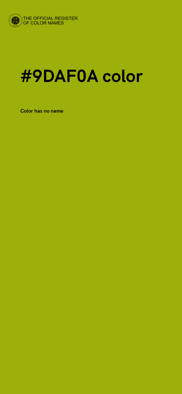 #9DAF0A color image