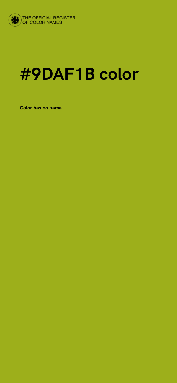 #9DAF1B color image