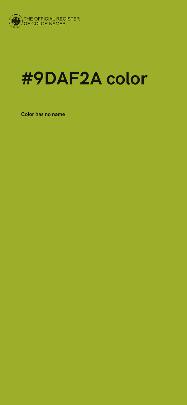 #9DAF2A color image