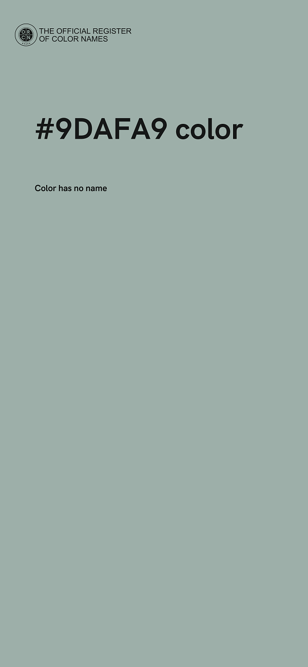 #9DAFA9 color image