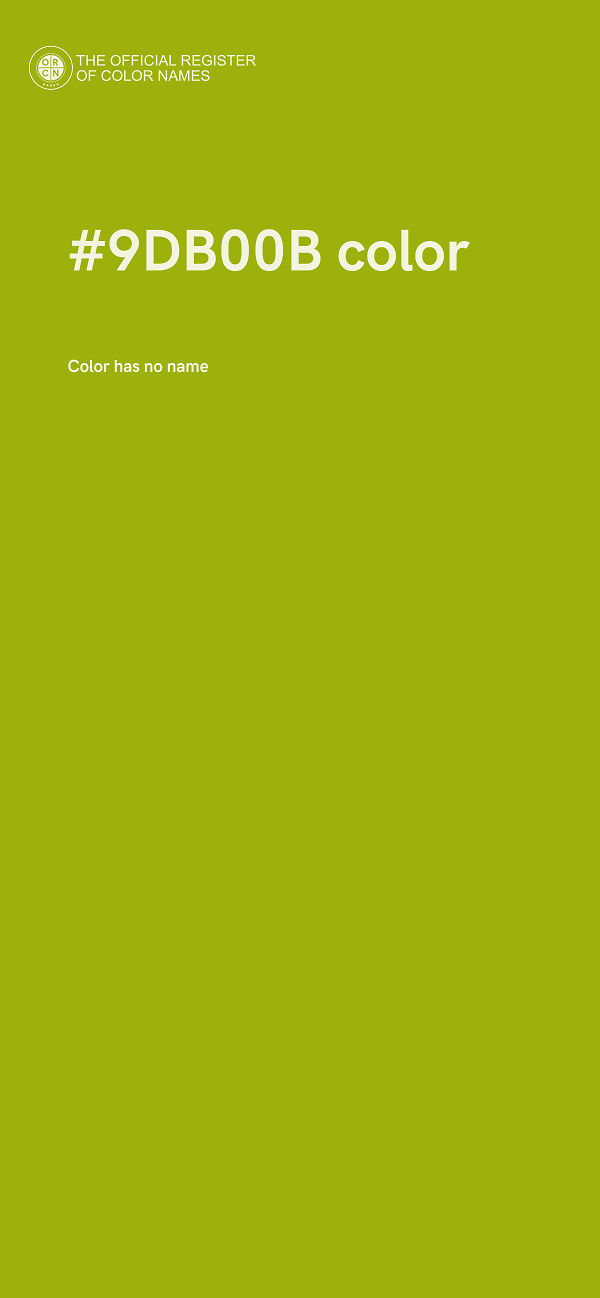 #9DB00B color image