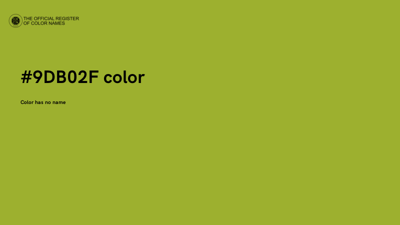 #9DB02F color image