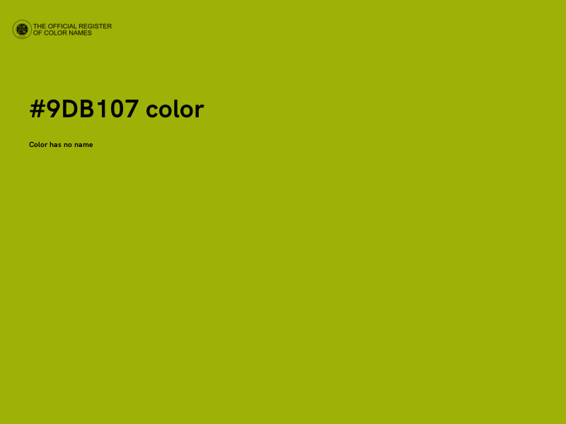 #9DB107 color image