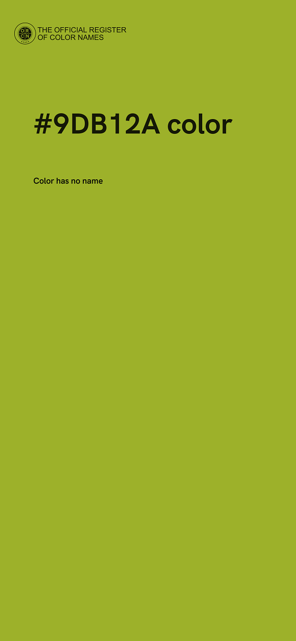 #9DB12A color image
