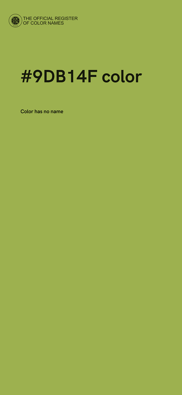 #9DB14F color image