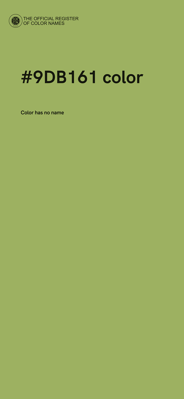 #9DB161 color image