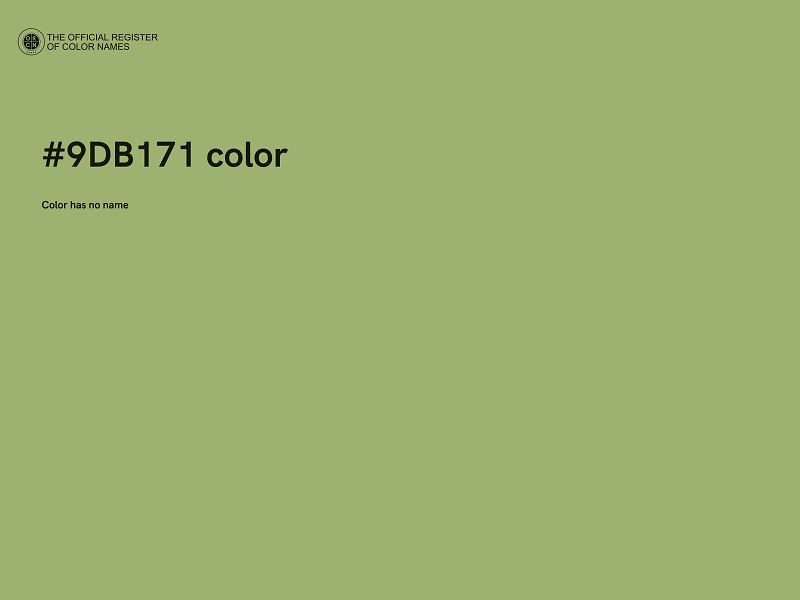 #9DB171 color image