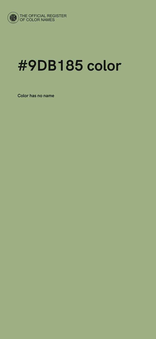 #9DB185 color image
