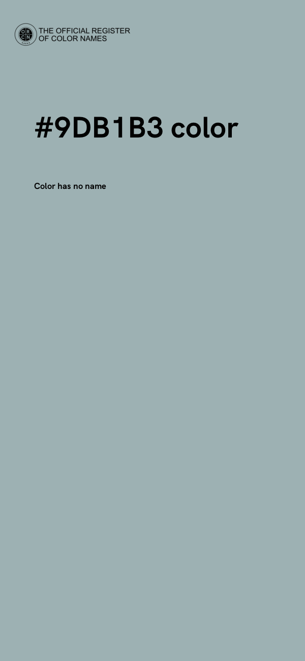 #9DB1B3 color image