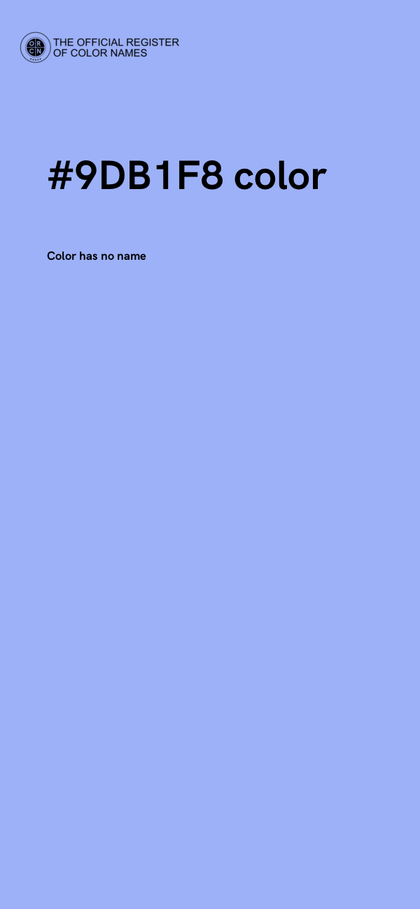 #9DB1F8 color image