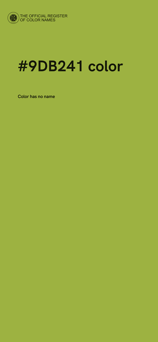 #9DB241 color image