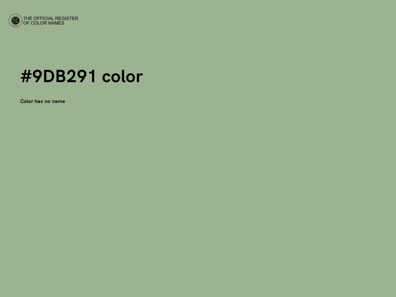 #9DB291 color image
