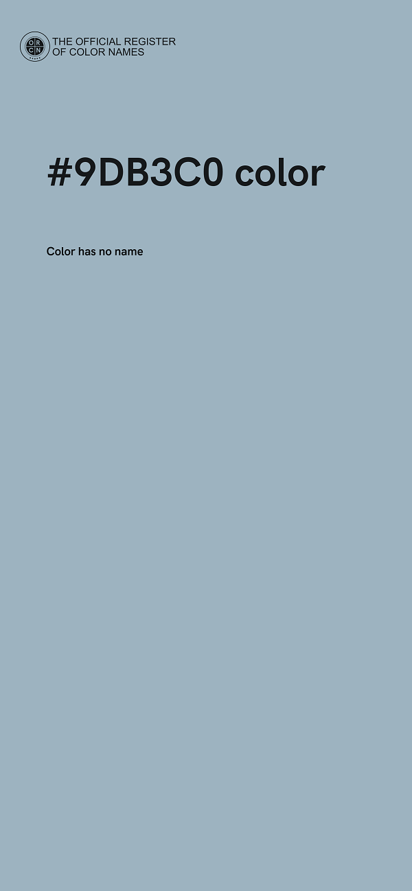 #9DB3C0 color image