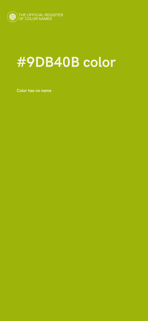 #9DB40B color image