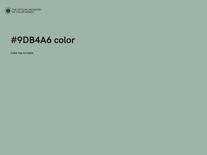 #9DB4A6 color image